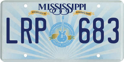 MS license plate LRP683
