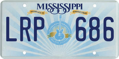 MS license plate LRP686