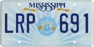 MS license plate LRP691