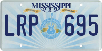 MS license plate LRP695