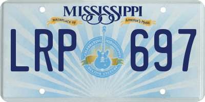 MS license plate LRP697