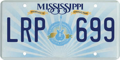 MS license plate LRP699