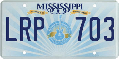 MS license plate LRP703