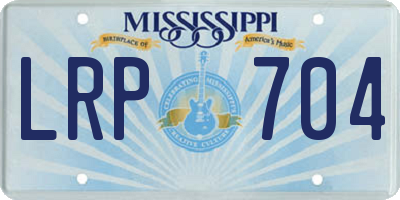 MS license plate LRP704