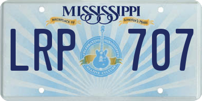 MS license plate LRP707