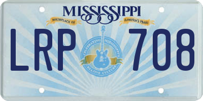 MS license plate LRP708