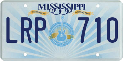 MS license plate LRP710