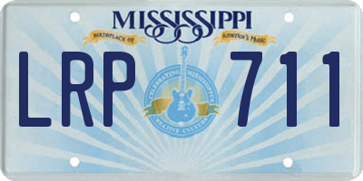 MS license plate LRP711