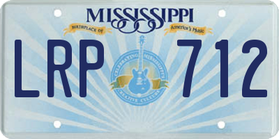 MS license plate LRP712