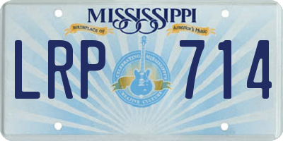 MS license plate LRP714