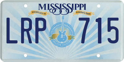 MS license plate LRP715