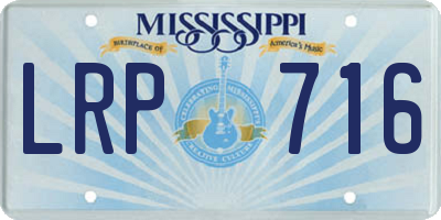 MS license plate LRP716
