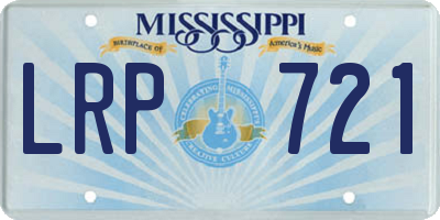MS license plate LRP721