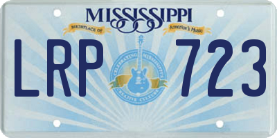 MS license plate LRP723