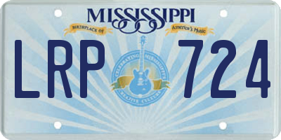 MS license plate LRP724
