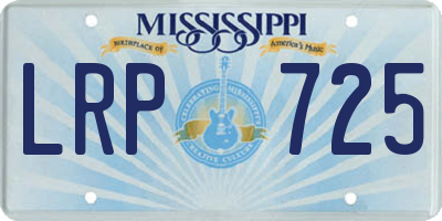 MS license plate LRP725