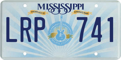 MS license plate LRP741