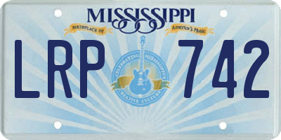 MS license plate LRP742