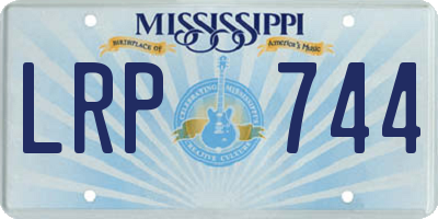 MS license plate LRP744