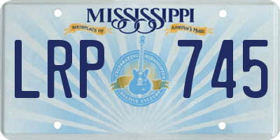 MS license plate LRP745