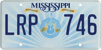 MS license plate LRP746