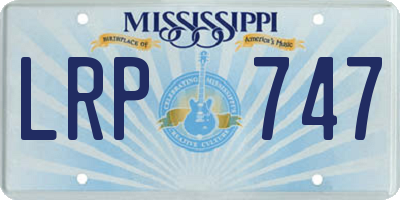 MS license plate LRP747