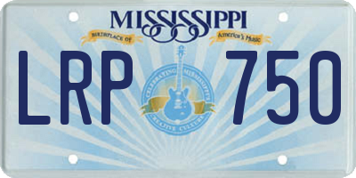 MS license plate LRP750