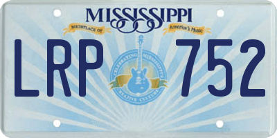 MS license plate LRP752