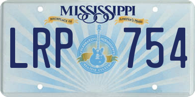 MS license plate LRP754
