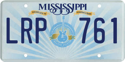 MS license plate LRP761