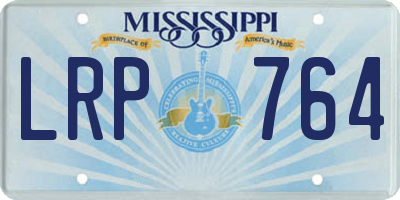 MS license plate LRP764