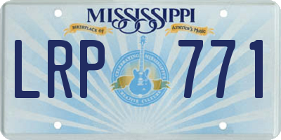 MS license plate LRP771