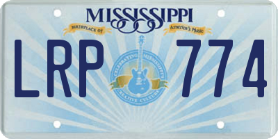 MS license plate LRP774