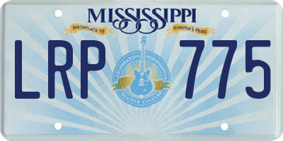 MS license plate LRP775