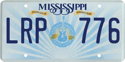 MS license plate LRP776