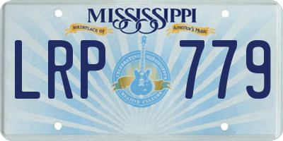 MS license plate LRP779