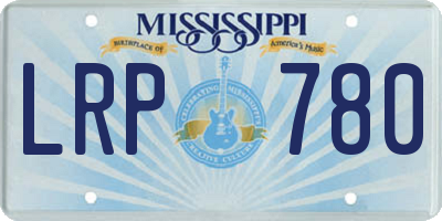 MS license plate LRP780