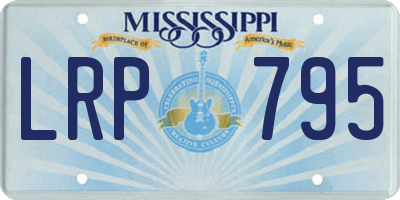 MS license plate LRP795