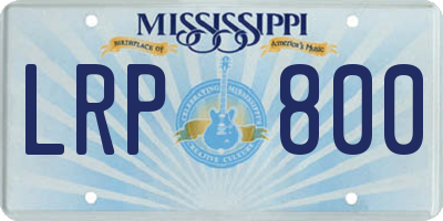 MS license plate LRP800