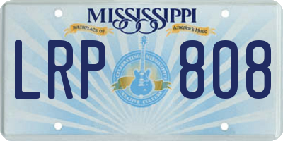 MS license plate LRP808