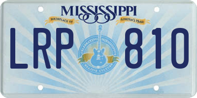 MS license plate LRP810