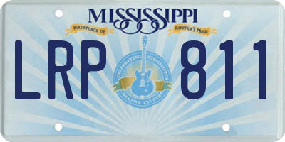 MS license plate LRP811
