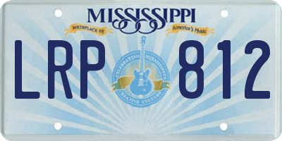 MS license plate LRP812