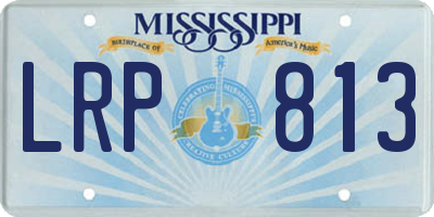 MS license plate LRP813