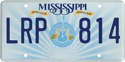 MS license plate LRP814
