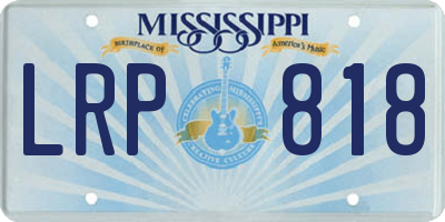 MS license plate LRP818