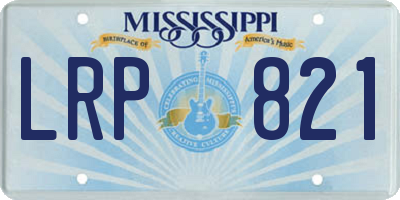 MS license plate LRP821