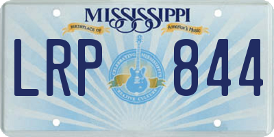 MS license plate LRP844