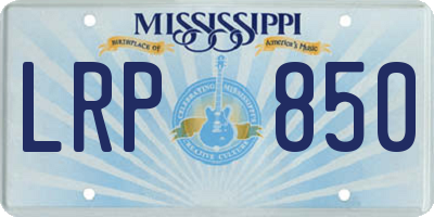 MS license plate LRP850
