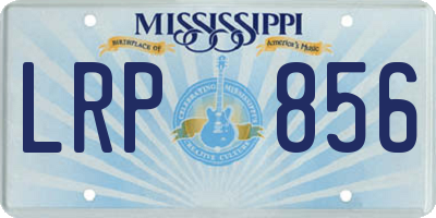 MS license plate LRP856